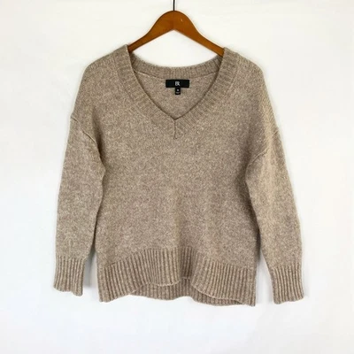 Suéter Banana Republic Salma Lana Algodón Gran Tamaño Lana Algodón Molido Taupe Foto 1 de 4