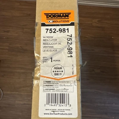 Nuevo regulador de ventana delantero derecho Dorman 752-981 se adapta a Nissan Pathfinder Foto 1 de 2