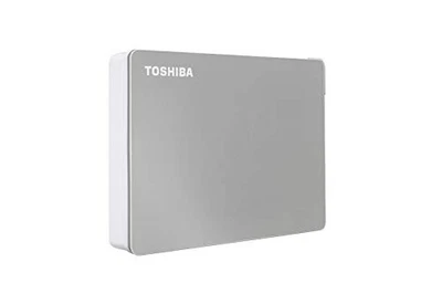 Toshiba Canvio Flex HDTX140XSCCA 4 TB Portable Hard Drive - External - Silver - Image 1 of 3