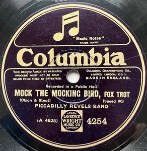 78rpm DANCE BAND PICCADILLY REVELS Mock The Mocking Bird FOX Perhaps youll Think - Bild 1 von 4