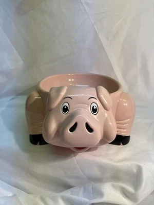 Oinking Pig Snack Bowl Pink Motion Activated Fun-Damental Too WORKING VTG 1996 - Image 1 of 4