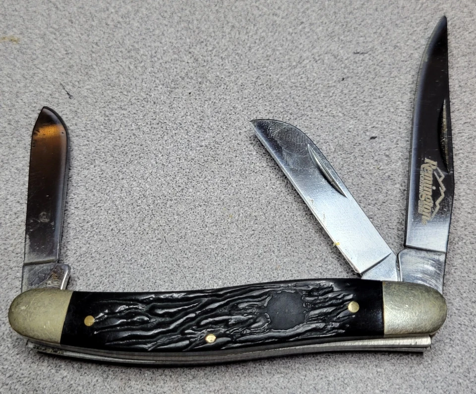 Remington Stockman Folding Knife Stainless Steel Blades Missing Badge - Image 1 of 4