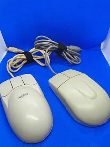Lotto 2 mouse vintage a sfera PS/2 – Agiler + Mus2P – retro computing anni ’90 - Zdjęcie 1 z 8