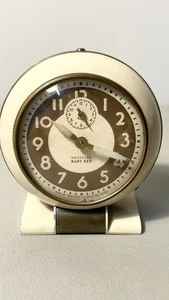 Vintage Art Deco Westclox Baby Ben 61-R Mechanical Wind Up Alarm Clock Works - Picture 1 of 6