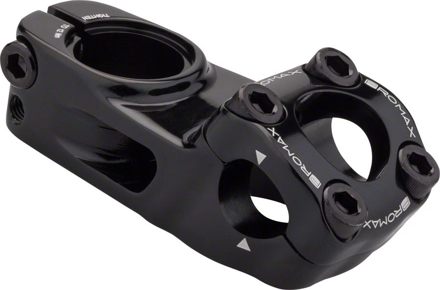 Promax Impact 60 mm mecanizado CNC 6061-T6 aluminio carga superior potencia BMX, negro Foto 1 de 1