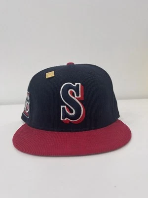 Seattle Mariners New Era CAPSULE Corduroy MLB Fitted Cap Hat Size 7 3/8 - Image 1 of 4