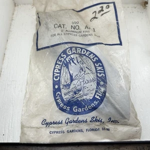 Vintage New Cypress Gardens 1” Aluminum Water Ski Fin Polished Aluminum 550 Af-1 - Picture 1 of 4