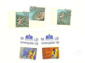 LIECHTENSTEIN 1984 OLÍMPICOS Y TALLAS DE RAÍCES SCOTT #'s 784-86 y 781-83 ENVÍO GRATUITO - Imagen 1 de 2