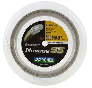 Yonex NBG95 Nanogy 95 Badminton String - 200m Reel - Silver Gray - Picture 1 of 1