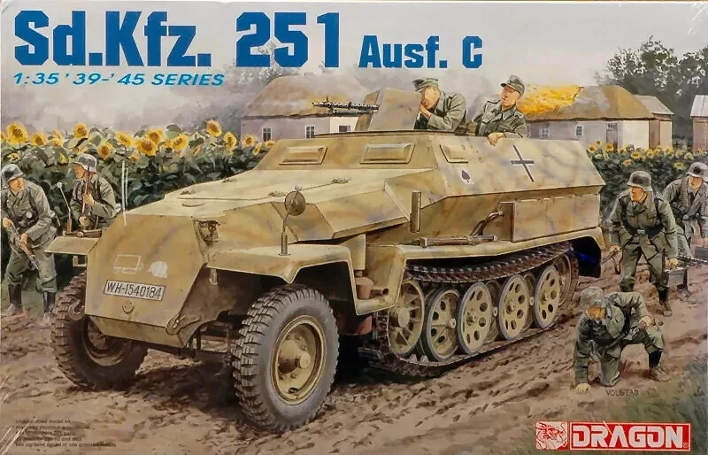 DRAGON  '39 - '45 SERIES  1:35 MEZZO MILITARE SD.KFZ.251 AUSF.C  260 PARTI 6187 - Immagine 1 di 1
