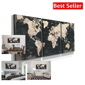 Stylish 60x28” Wall Decor - Inspirational Canvas Art Set for Living Rooms - Picture 1 of 8