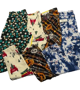 Lot of 4 LEGGINGS Junior Size L 11-13 Holiday Theme No Boundaries Time Tru 12-14 - Picture 1 of 11