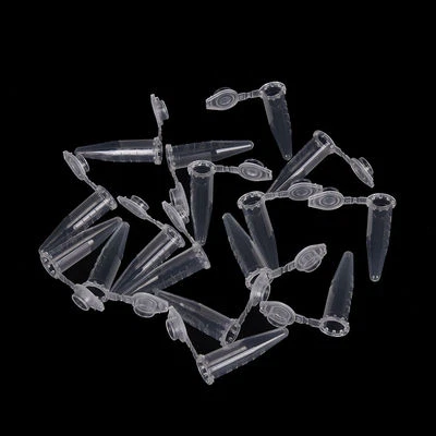 50X 1.5ml Lab Clear Micro Plastic Test Tube Centrifuge Vial Cap Container - Image 1 of 4