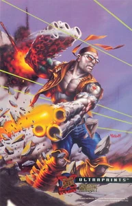X-Men 1995 Fleer Ultra Ultraprints estuche jumbo inserto tarjeta impresión aleatoria - Imagen 1 de 1