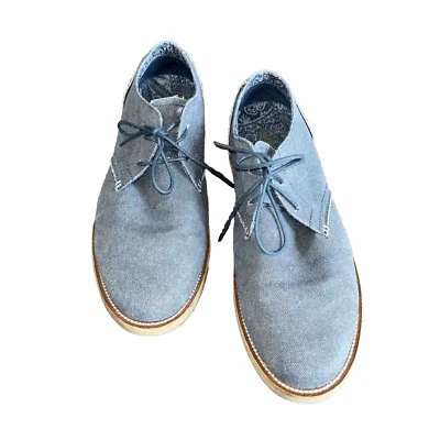 Zapatos Oxford Margaritaville Tavern Lona Redondeados Talla 10 Gris Informal Con Cordones Foto 1 de 4