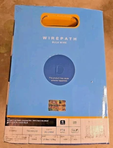 1000FT 10Gig Cat6 23 gauge Solid Ethernet Cable 550MHz Black Outdoor by Wirepath - Picture 1 of 4