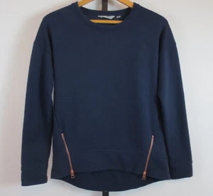 Athleta Cityscape Sweatshirt Womens Size XXS Navy Blue Long Sleeve Zippers - Picture 1 of 8