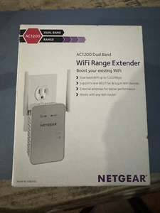 NETGEAR AC1200 Wi-Fi Range Extender (EX6150) 1500 sq ft Dual Band 25 devices - Zdjęcie 1 z 5