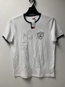 Brooks Brothers Men’s Brooksgate #72 White 100% Cotton T-shirt, Size: Small - Picture 1 of 6