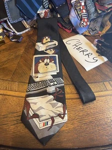 TAZ BUGS CONEJITO DIBUJOS ANIMADOS PROFESOR VESTIDO TRAJE DISEÑADOR CORBATA ENVÍO GRATUITO - Imagen 1 de 5