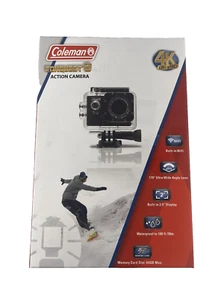 Coleman Conquest Action Camera 4k Ultra HD CX14WP Waterproof Black - Picture 1 of 8
