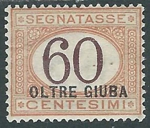 1925 OLTRE GIUBA SEGNATASSE 60 CENT MH * - I55-2 - Picture 1 of 1