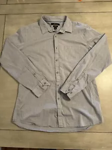Marc Anthony schmale Passform geknöpftes Herrenkleid Shirt! Muster grau/schwarz - Bild 1 von 6