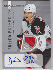 2005/06 FLEER HOT PROSPECTS DANIEL PAILLE PRIZED PROSPECTS PATCH AUTO /349