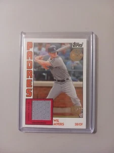 2019 TOPPS SERIES 1 WIL MYERS 1984 TOPPS RELIC 84R-WM #095/150 150TH ANNIVERSARY - Picture 1 of 2