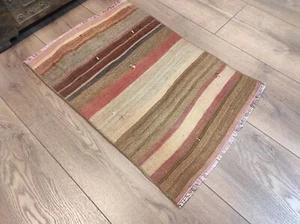 Small Oriental Rug, Small Decor Rug, Mini Vintage Rug, Small Kilim, 1.6 x 2.3 ft - Picture 1 of 10