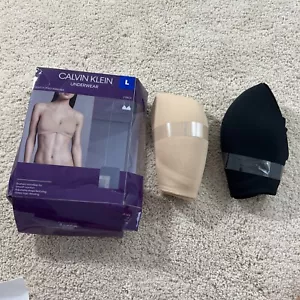 2 PK CALVIN KLEIN BRA SET L BLACK Nude LINED WIREFREE MICROFIBER NIB - Picture 1 of 8