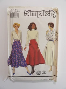 Simplicity 9867 Pattern for Misses' Gored Skirts, Size 6-14, From 1990, Uncut - Picture 1 of 3