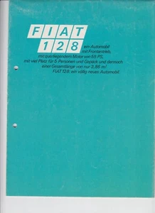 FIAT 128 Prospekt / Brochure 08/1969 deutsch / german - Picture 1 of 5