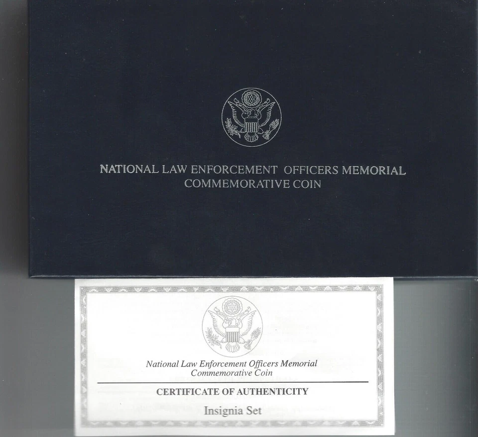 1997 Law Enforcement Coin, Pin & Patch Set W/box COA - Image 1 of 2