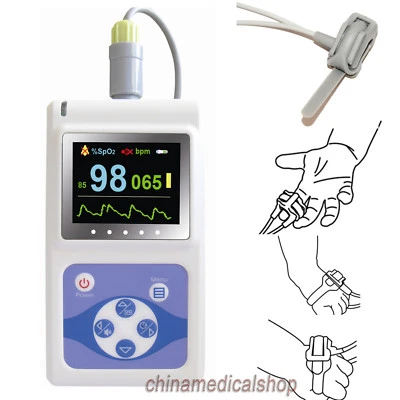 CON-TEC USA Neonatal Infant pediatric Kids Born Pulse Oximeter Spo2 Monitor PC software