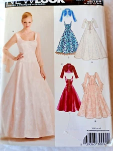 Abito da sposa corpetto Miss Corsetto New Look 6614 modello costume rinascimentale - Foto 1 di 3