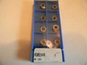 VALENITE  RD05INVR  VC101  CARBIDE INSERTS  (BOX OF 10)  -  *NIB* - Picture 1 of 5