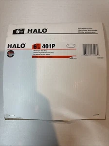 Halo 6" Recessed Open Trim Ring White Lighting Ceiling Fixture 401P - Picture 1 of 2