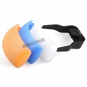 3 color Pop-Up Flash Bounce Diffuser Cover kit for Canon Nikon Pentax Camera Mou