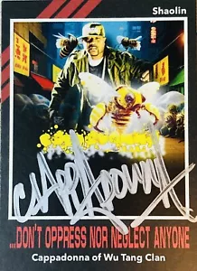 CAPPADONNA Wu Tang Autographed Signed Nonstop Signatures Hip Hop Trading Card SP - Picture 1 of 3