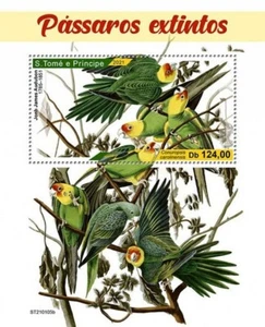 EXTINCT BIRDS Parrots Birds/Bird MNH 1v-Stamp Sheet #1591A (2021 Sao Tome) - Picture 1 of 1