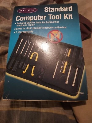 NEW BELKIN STANDARD COMPUTER TOOL KIT Demagnetized Never opened.  10 pc kit. - Image 1 of 2