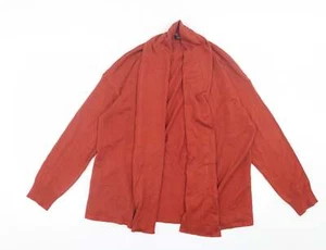 La Redoute Womens Red V-Neck Acrylic Blend Cardigan Size 10 - Picture 1 of 12