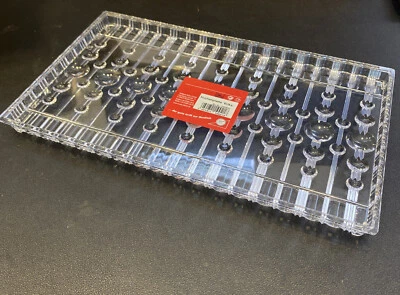 Kuchenplatte "Erika" glasklar, aus Kunststoff 29 x 17 cm made in Germany - Bild 1 von 4