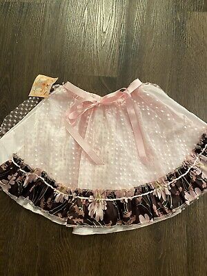 NEW Girls Pink And Brown Boutique Skirt Size 6 By Yayas Bambino’s #1 • 12.99€
