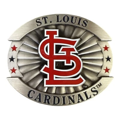 St. Louis Cardinals Large Oval Belt Buckle 4.5" x 3.5" – MLB Gear - Image 1 of 2