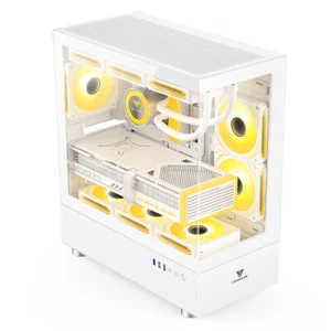 Transparent Computer Case PC Tower 360 Water Cooler ATX/M-ATX/ITX Motherboard - Picture 1 of 14