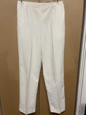 Pantalones de Algodón Catalina Crema Pull-On Talla 14 De Colección con Bolsillos, Cintura Elástica, Usados en Excelente Condición, Foto 1 de 4