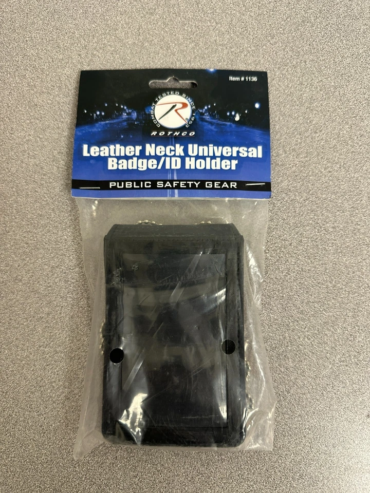 Rothco Universal Leather Badge and ID Holder - 1136