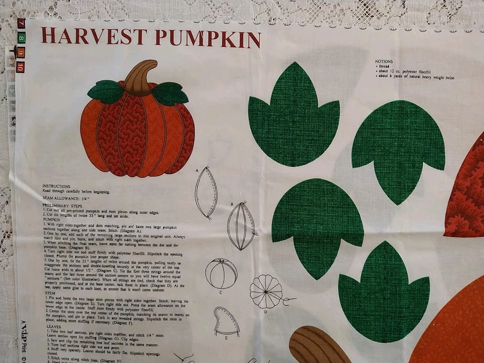 Panel de costura de tela de calabaza Harvest corte y costura de algodón VIP Cranston de colección Foto 1 de 3
